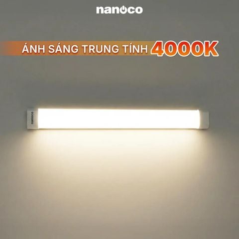 Đèn LED Bán Nguyệt Oval Nhựa Nanoco 1.2m 50W Ánh Sáng 3000K/4000K/6500K