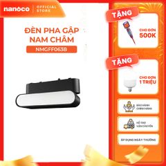 Đèn pha nam châm màu đen Nanoco công suất 6W/12W, ánh sáng 3000K/4000K