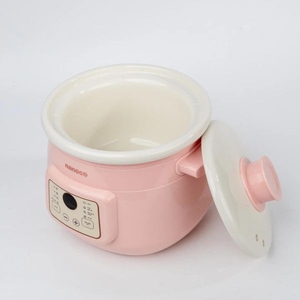 Nồi nấu chậm Nanoco dung tích 2L tiện lợi, công suất 175W