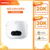 Nồi cơm điện 1.2L Nanoco model NRC1206W màu trắng, nút cơ, công suất 500W