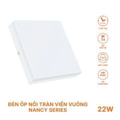 ĐÈN LED ỐP TRẦN NỔI NANOCO NANCY – ĐÈN LED PANEL TRÒN, VUÔNG CẢM BIẾN