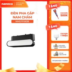 Đèn pha gập nam châm màu đen Nanoco công suất 6W/12W, ánh sáng 3000K/4000K