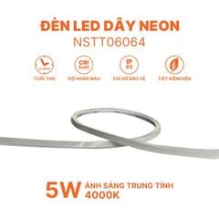 Đèn LED Dây Neon Top Bend Nanoco 5W/m DC24V IP65 CRI Ra90 240 LED/m NSTT0606*