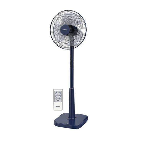 Quạt đứng có remote bạc đạn công suất 50W Nanoco model NSF1641RC màu Ghi/Xám nhạt/Xanh Navy