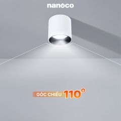 Đèn LED Downlight trụ Nanoco sử dụng led SMD công suất 10W/15W ánh sáng 3000K/4000K /5000K model NSDL1**B/W