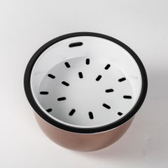 Nồi cơm điện 0.8L Nanoco model NRC0801W màu trắng-cam, công suất 250W