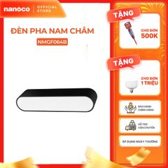 Đèn pha nam châm màu đen Nanoco công suất 6W/12W, ánh sáng 3000K/4000K