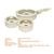Bộ nồi chảo chống dính Nanoco model NCWR650 - Nồi D18/D20 - Chảo D24 - Độ dày 4mm - Đáy cảm ứng từ