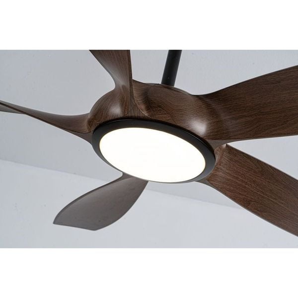 Quạt trần trang trí 5 cánh Nanoco model NCFD5252L có remote, 3 cấp độ đèn LED, gió tự nhiên