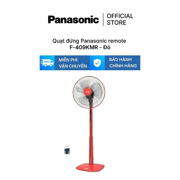 Quạt đứng Panasonic F-409KB/ F-409KBE remote màu xanh/ be
