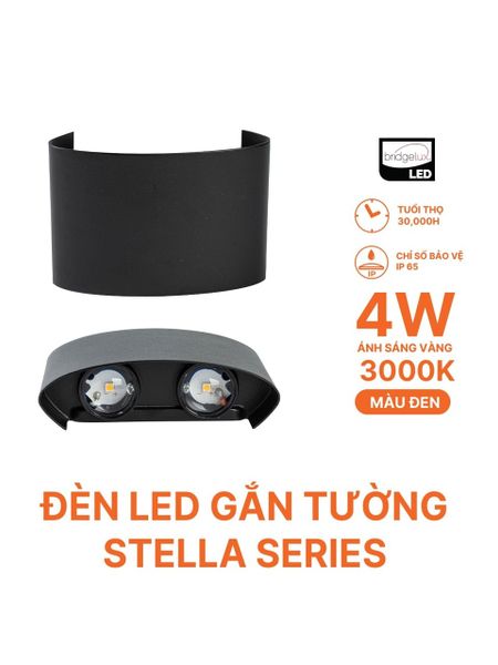 Đèn tường LED IP65 3000K màu đen Nanoco model NBLS015/ NBLS016/ NBLS031