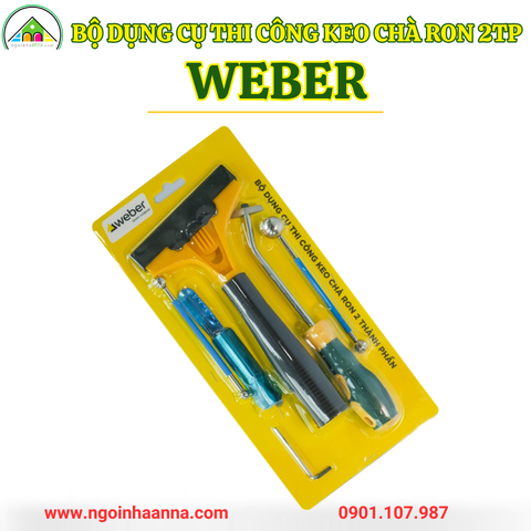 Bộ thi công keo chà ron Weber - Bộ bi miết ron