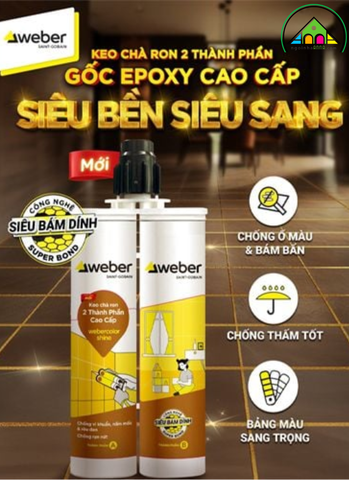 Keo Chà Ron Epoxy 2 Thành Phần Webercolor Shine