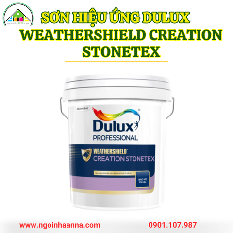 Sơn hiệu ứng Dulux Professional Weathershield Creation Stonetex - 25kg