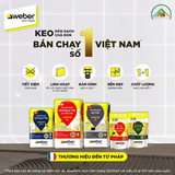 Keo dán gạch nội/ ngoại thất có mái che WeberTai Fix