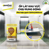 Keo dán gạch khổ siêu lớn Webertai Flex