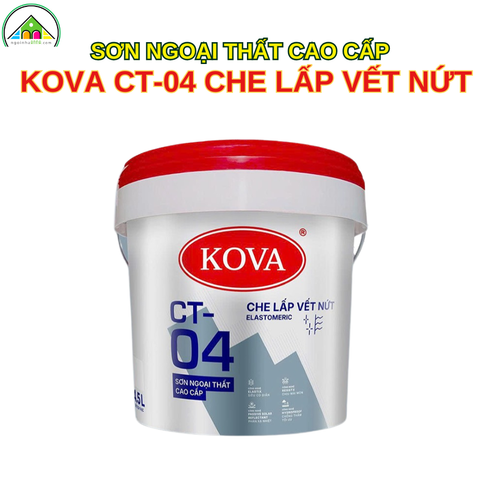 Sơn Ngoại Thất Cao Cấp KOVA CT-04 Che Lấp Vết Nứt