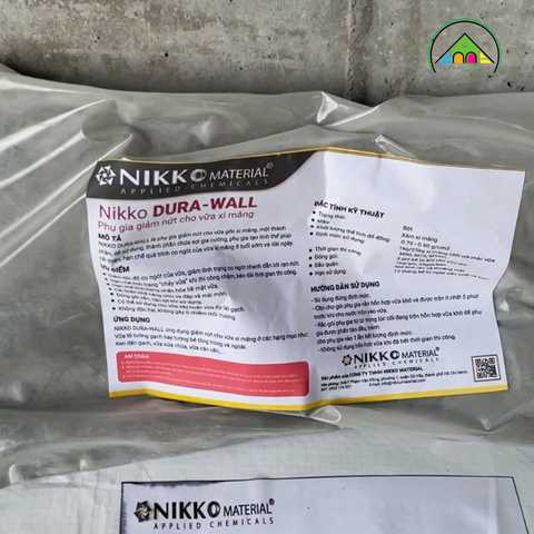 Phụ Gia Giảm Nứt Cho Vữa Trát - NIKKO DURA-WALL
