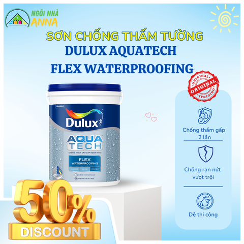Sơn chống thấm  Dulux Aquatechflexx Waterproofing W759 xám nhạt