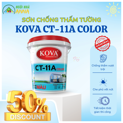 Sơn chống thấm màu trắng cao cấp Kova CT-11A