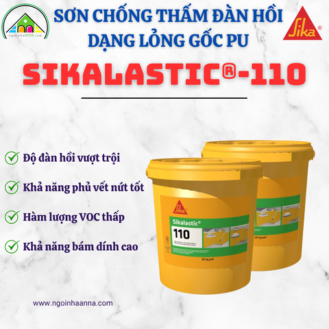 Sơn chống thấm sàn mái đàn hồi dạng lỏng gốc PU Sikalastic®-110