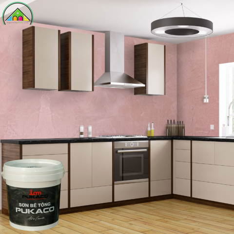Sơn hiệu ứng bê tông lụa Pukaco mã ROSSO-PK3