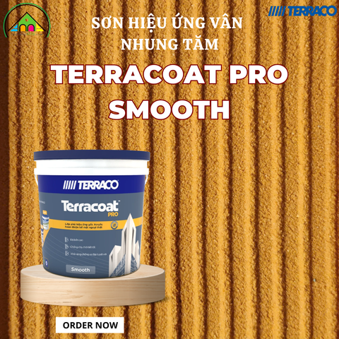 Sơn hiệu ứng vân nhung tăm Terracoat Pro