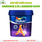 Sơn nội thất Dulux Ambiance 5 in 1 Diamond Glow 66AB Siêu bóng 15 lít