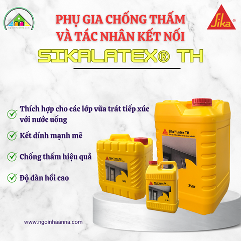 Phụ gia chống thấm và tác nhân kết nối SikaLatex® TH