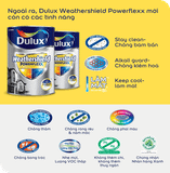 Sơn ngoại thất Dulux Weathershield Powerflexx GJ8 bề mặt mờ