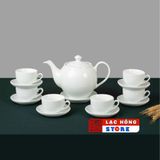  [Ấm chén in Logo] Bộ Ấm Trà In Logo Theo Yêu Cầu Dáng Chóp Lửa LHCEVN-9228 