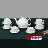  [Ấm chén in Logo] Bộ Ấm Trà In Logo Theo Yêu Cầu Dáng Chóp Lửa LHCEVN-9228 