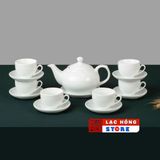  [Ấm chén in Logo] Bộ Ấm Trà In Logo Theo Yêu Cầu Dáng Chóp Lửa LHCEVN-9228 