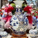  Bình hút lộc vẽ vàng cao cấp Bát Tràng LHCECN-9207 