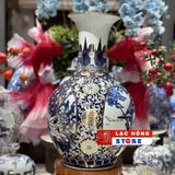  Bình hút lộc vẽ vàng cao cấp Bát Tràng LHCECN-9207 