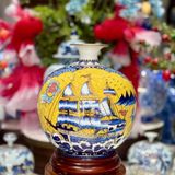  Bình hút lộc nhị cảnh Chim công và Thuận buồm xuôi gió LHCECN-9209 