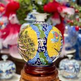  Bình hút lộc nhị cảnh Chim công và Thuận buồm xuôi gió LHCECN-9209 