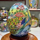  Trứng Tài Lộc họa tiết Chim Công và Hoa Đào LHCECN-9216 