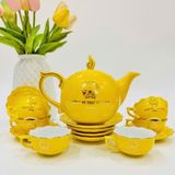  [ Ấm chén in logo ] Bộ Ấm Chén in Logo Quốc Huy, Tổng Bí Thư Tô Lâm tặng LHCEVN-9216 