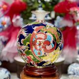  Bình Hút Lộc Nhị Cảnh Vẽ Vàng Gốm Bát Tràng LHCEVN-9215 