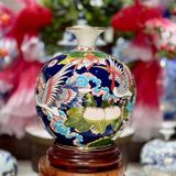  Bình Hút Lộc Nhị Cảnh Vẽ Vàng Gốm Bát Tràng LHCEVN-9215 