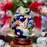  Bình Hút Lộc Nhị Cảnh Vẽ Vàng Gốm Bát Tràng LHCEVN-9215 