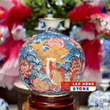  Bình hút lộc vẽ tay chép tài lộc LHCEVN-9217 