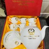  [Ấm chén in logo] Bộ ấm trà in chữ Văn Phòng Chính Phủ dáng Minh Long LHCEVN-9220 