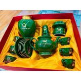  [Ấm chén in Logo] Bộ Ấm Trà in tên Tổng Bí Thư Nguyễn Phú Trọng dáng đài các LHCEVN-9226 