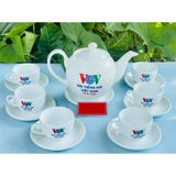  [Ấm chén in Logo] Bộ Ấm Trà In Logo đài tiếng nói Việt Nam VOV LHCEVN-9231 