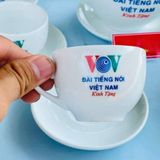  [Ấm chén in Logo] Bộ Ấm Trà In Logo đài tiếng nói Việt Nam VOV LHCEVN-9231 