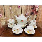  [Ấm chén in Logo] Bộ Ấm Trà In Logo công ty tự chọn dáng đài các LHCEVN-9233 