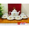  [Ấm chén in Logo] Bộ Ấm Trà In chữ Văn Phòng Chính Phủ dáng đèn thần LHCEVN-9235 