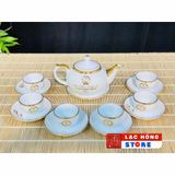  [Ấm chén in Logo] Bộ Ấm Trà In tên Thủ Tướng Phạm Minh Chính dáng đèn thần LHCEVN-9237 